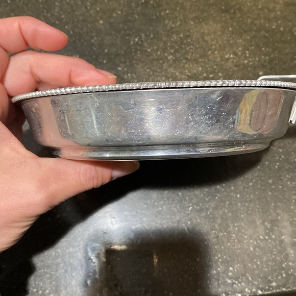 Antique B W Buenilum hand wrought silent butler with lid - Picture 7 of 7